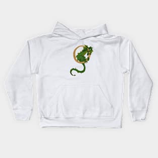 Green Dragon Letter O 2023 Kids Hoodie